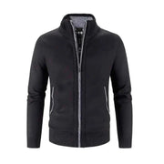 Strickjacke Herren Reißverschluss – Schwarz
