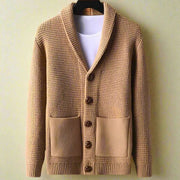 Strickjacke Mit Knöpfen Herren – Khaki