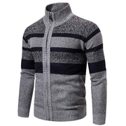 Strickjacke Slim Fit Herren – Hellgrau