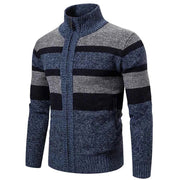 Strickjacke Slim Fit Herren – Blaugrau