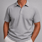 Fenwick - leichtes Leinen-Poloshirt – Grau