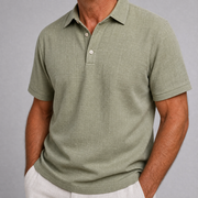 Fenwick - leichtes Leinen-Poloshirt – Grün