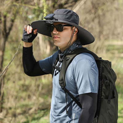 Sonnenenergie-Hut mit Ventilator und UV-Schutz - SolarCool™ VentiHut