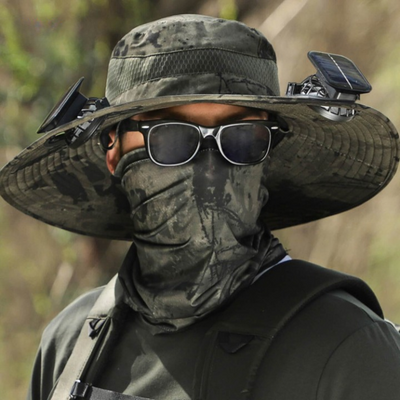 Sonnenenergie-Hut mit Ventilator und UV-Schutz - SolarCool™ VentiHut