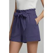 Talia | Damen Shorts Mit Bindebund Für Sommer – Marineblau