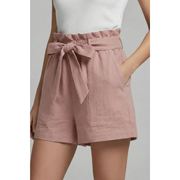 Talia | Damen Shorts Mit Bindebund Für Sommer – Rosa