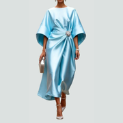 Tara | Damen Midikleid für Abend und Sommeranlässe – Hellblau
