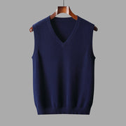 Thorben | Herren V-Ausschnitt Pullunder – Marineblau