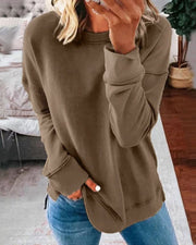 Thordena | Damen Pullover Relaxed Fit Sweater – Khaki