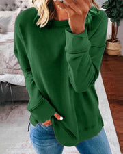 Thordena | Damen Pullover Relaxed Fit Sweater – Grün