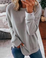 Thordena | Damen Pullover Relaxed Fit Sweater – Grau