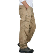 Tobias | Herren Cargohose Arbeitshose mit Seitentaschen – Khaki