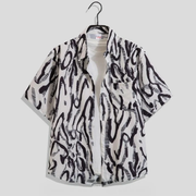 Torben | Herren Hemd Blumenmuster Sommer Style – Zebra