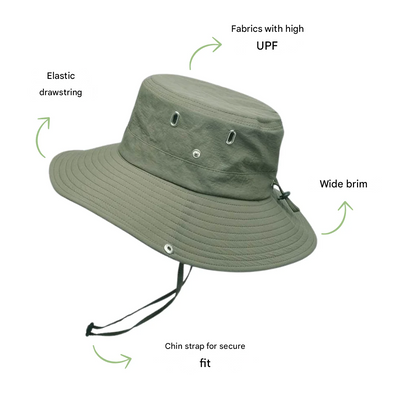 Wasserabweisender Outdoor-Bucket Hat mit UV-Schutz – ShieldFlex Pro