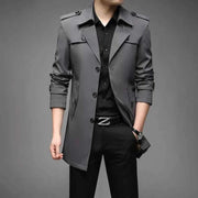 Trenchcoat Für Herren – Grau