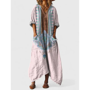 Trinity | Damen Sommerkleid Maxi Boho – Hellrosa
