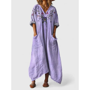 Trinity | Damen Sommerkleid Maxi Boho – Lila
