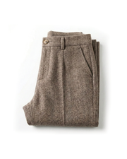 Jonas | Wollhose in feiner Verarbeitung für Herren – Braun