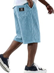 Sommerfeld | Cord-Shorts mit Stickdetail (1 Kaufen, 1 GRATIS dazu) – Blau