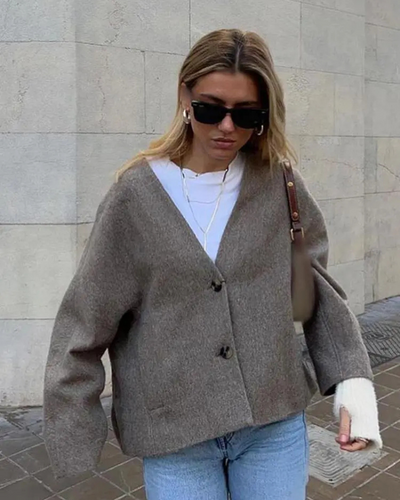 Zainab | Damen Übergangs Jacke | Oversize Mantel