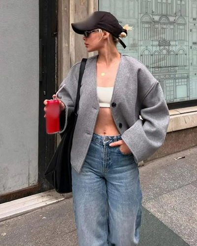 Zainab | Damen Übergangs Jacke | Oversize Mantel