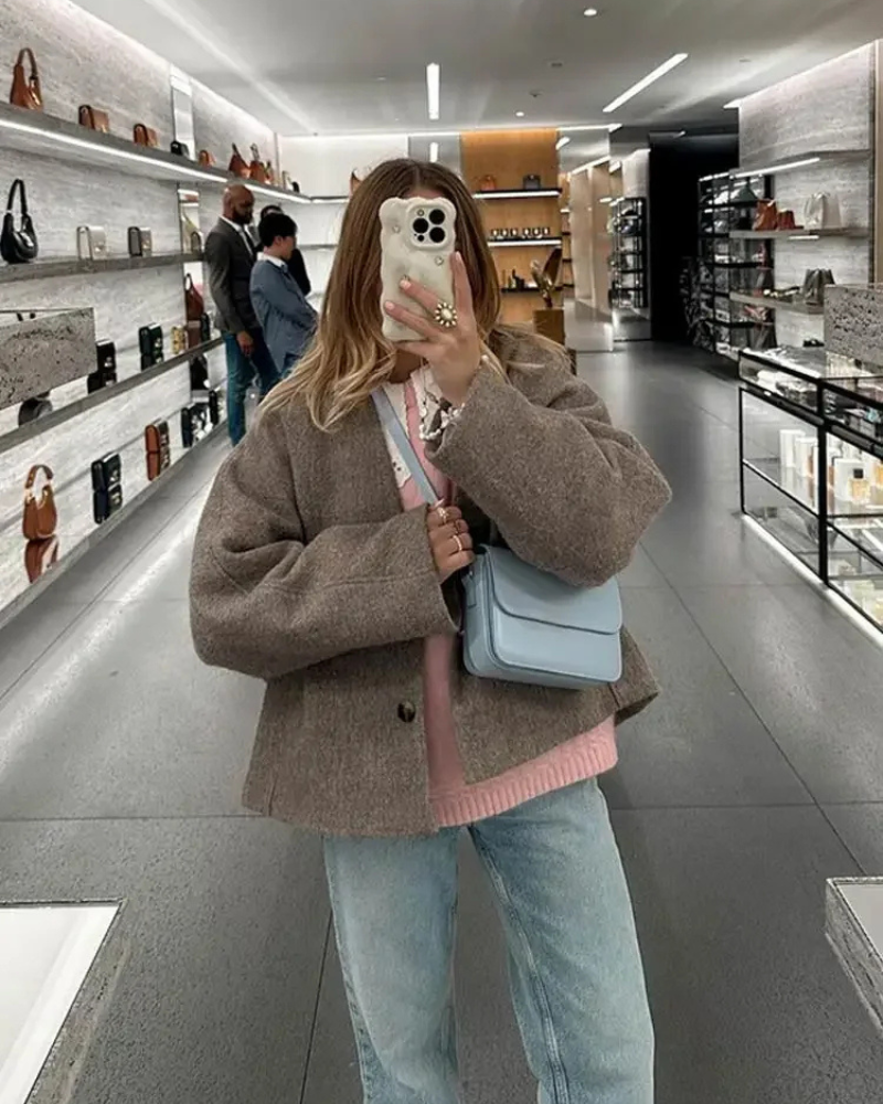 Zainab | Damen Übergangs Jacke | Oversize Mantel