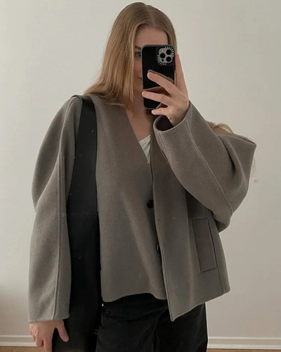 Zainab | Damen Übergangs Jacke | Oversize Mantel