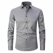Ulrich | Herren Hemd Langarm Elegant – Grau