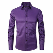 Ulrich | Herren Hemd Langarm Elegant – Lila