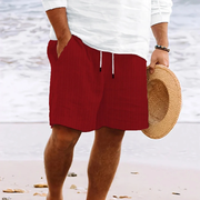 Valentin | Herren Shorts Für Strand Mit Taschen – Dunkelrot