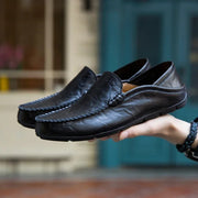 Herren-Loafer aus echtem Leder - Vittorelli – Schwarz