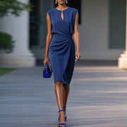 Evi™ - Professionelle Kleid – Blau