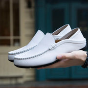 Herren-Loafer aus echtem Leder - Vittorelli – Weiß