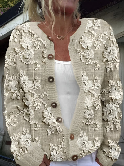 Meike | Elegante Weste mit Blumendruck