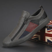 Felix | Herren Leder Slip-Ons in zeitloser Silhouette – Grey
