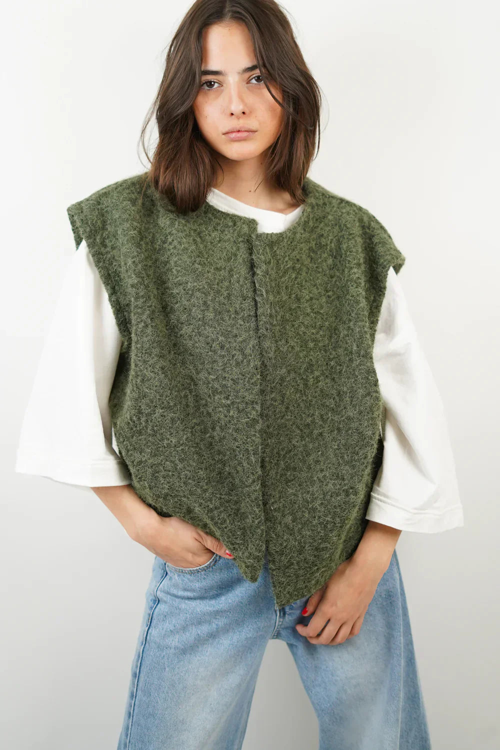 Mia | Ärmellose Weste mit Taschen