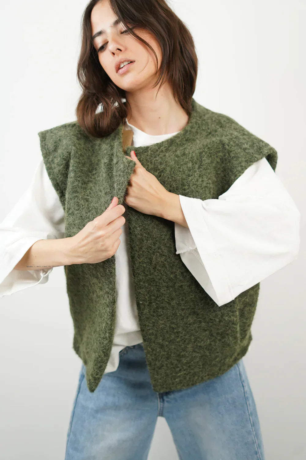 Mia | Ärmellose Weste mit Taschen