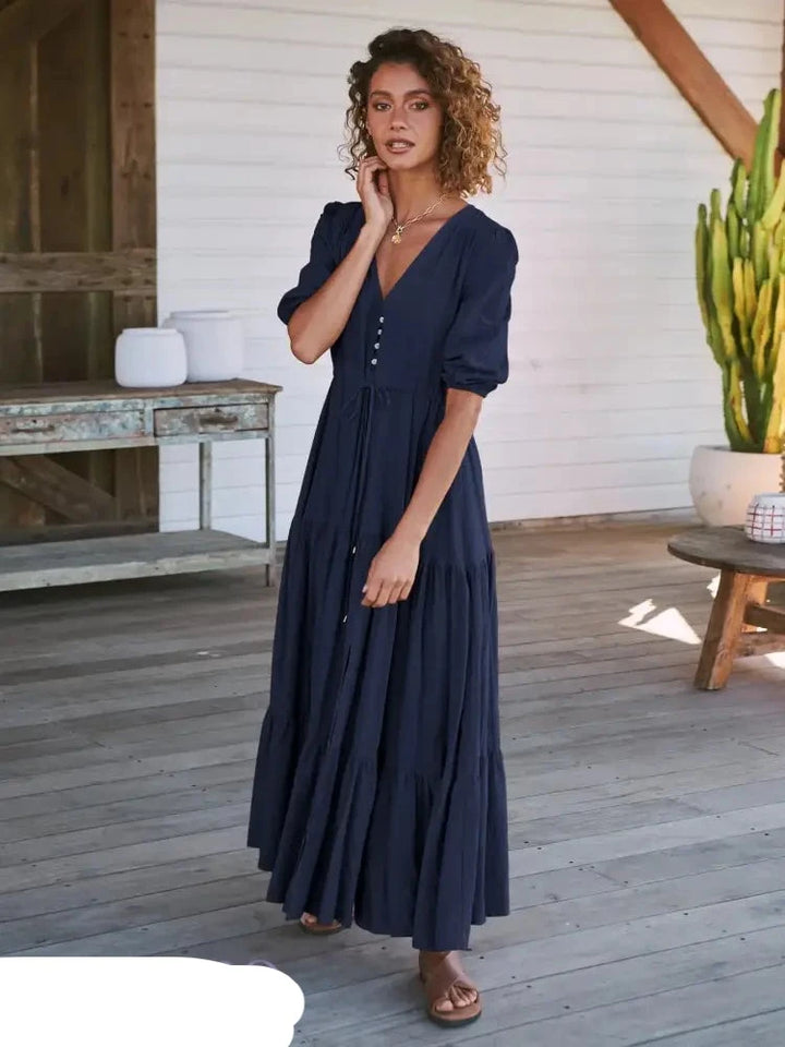 Pinkes maxi-kleid - Amelie