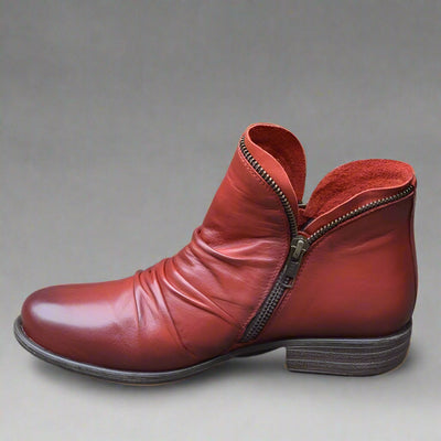 Sighild | Exquisite Lederstiefel mit Reißverschluss