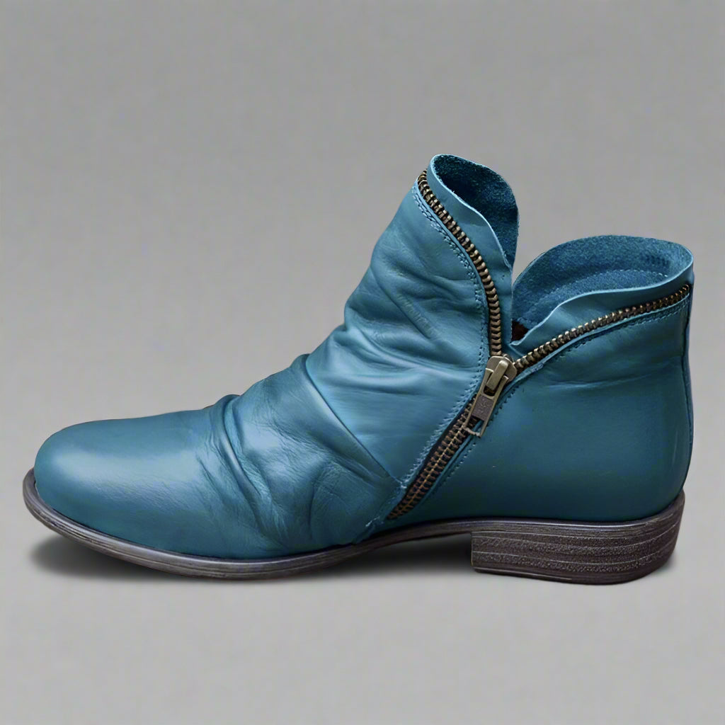 Sighild | Exquisite Lederstiefel mit Reißverschluss