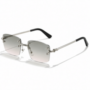 Victor | Herren Moderne Sonnenbrille Aviator Gold Metall – Grau