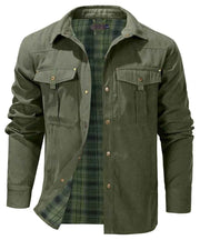 Warme Outdoorjacke Herren – Armeegrün
