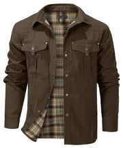 Warme Outdoorjacke Herren – Braun