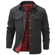 Warme Outdoorjacke Herren – Schwarz