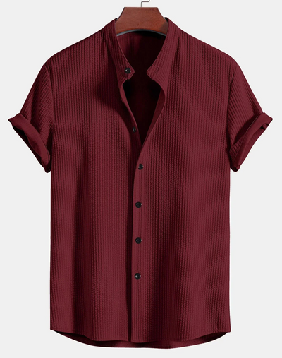 Cillian | Herren Weiß Hemd | Kurzarm