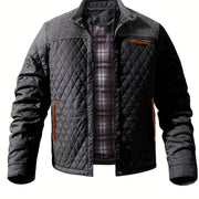 Wendelin | Herren Steppjacke mit Stehkragen – Schwarz