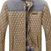 Wendric | Herren Steppjacke mit Stehkragen – Khaki