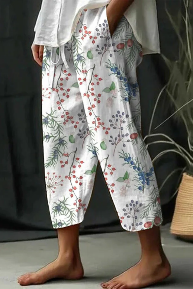 Airish - Casual Unique Printed Button Pocket Pants