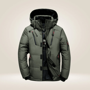 Winterjacke Herren Outdoor mit Kapuze – Grün