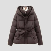 Winterjacke Mit Gürtel – Braun